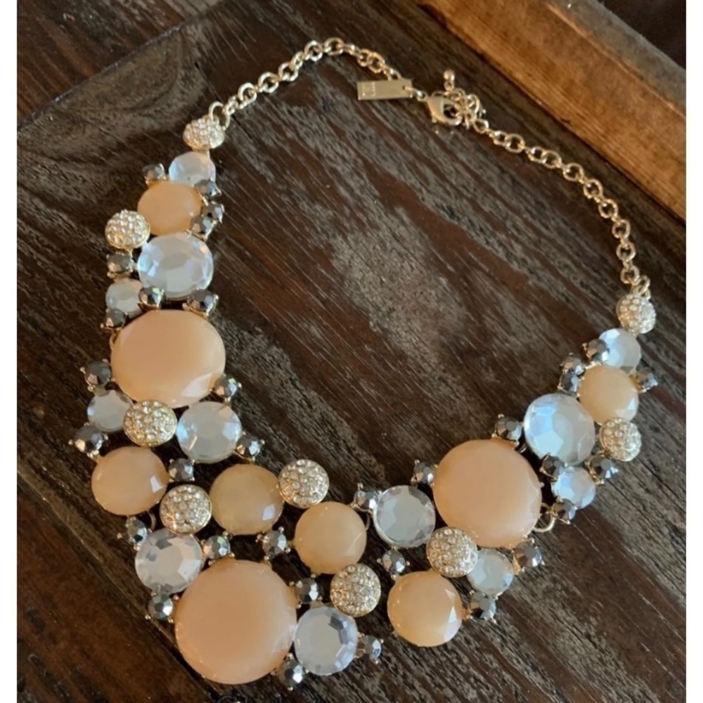 NWT INC Yellow Gem & Diamond Statement Necklace